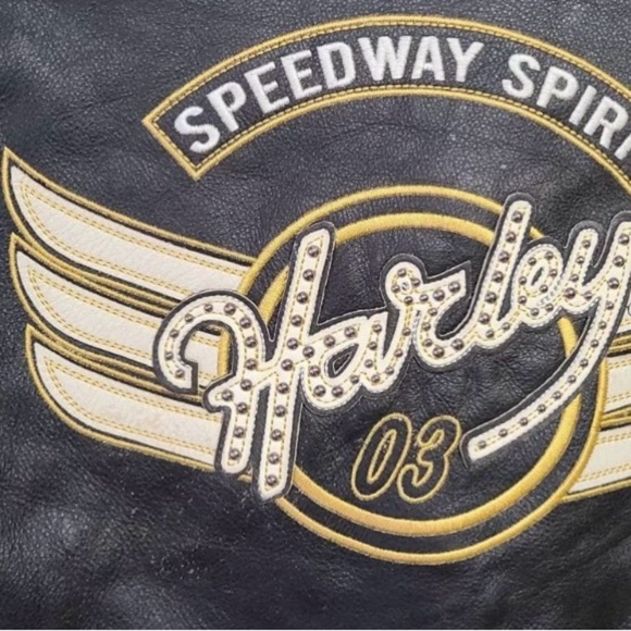 Harley-Davidson Black and White Women's Jacket - Picture 5 of 8